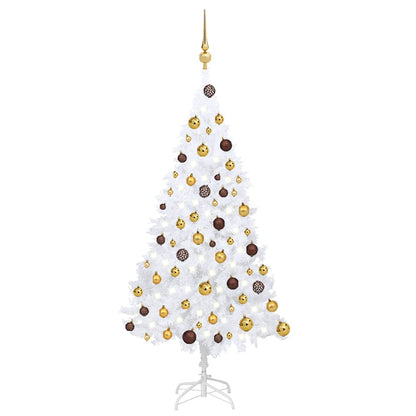Artificial Pre-Lit Christmas Tree With Ball Set