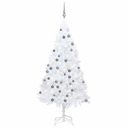 Artificial Pre-Lit Christmas Tree With Ball Set