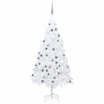 Artificial Pre-Lit Christmas Tree With Ball Set