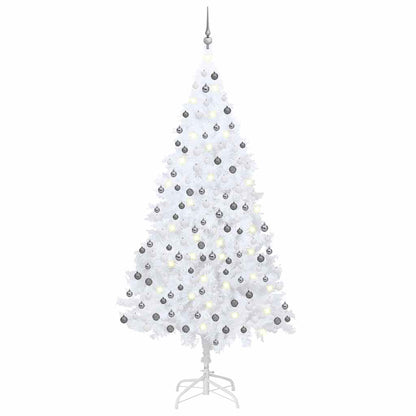 Artificial Pre-Lit Christmas Tree With Ball Set