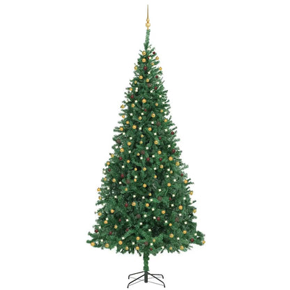 Artificial Pre-Lit Christmas Tree With Ball Set Leds 400 Cm