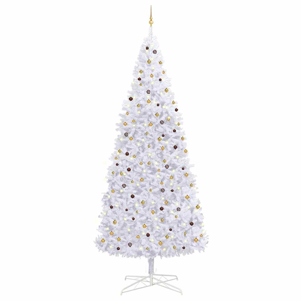 Artificial Pre-Lit Christmas Tree With Ball Set Leds 400 Cm
