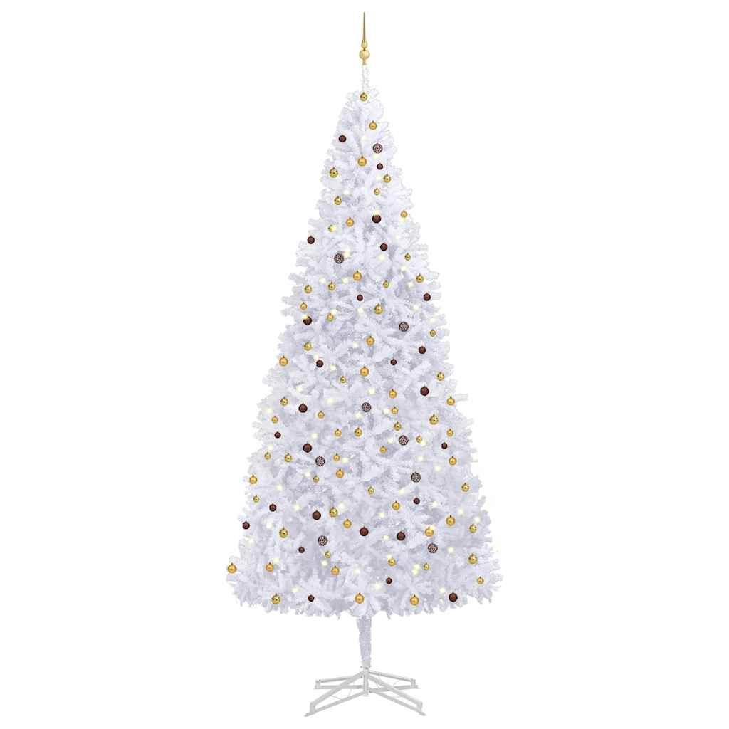 Artificial Pre-Lit Christmas Tree With Ball Set Leds 400 Cm