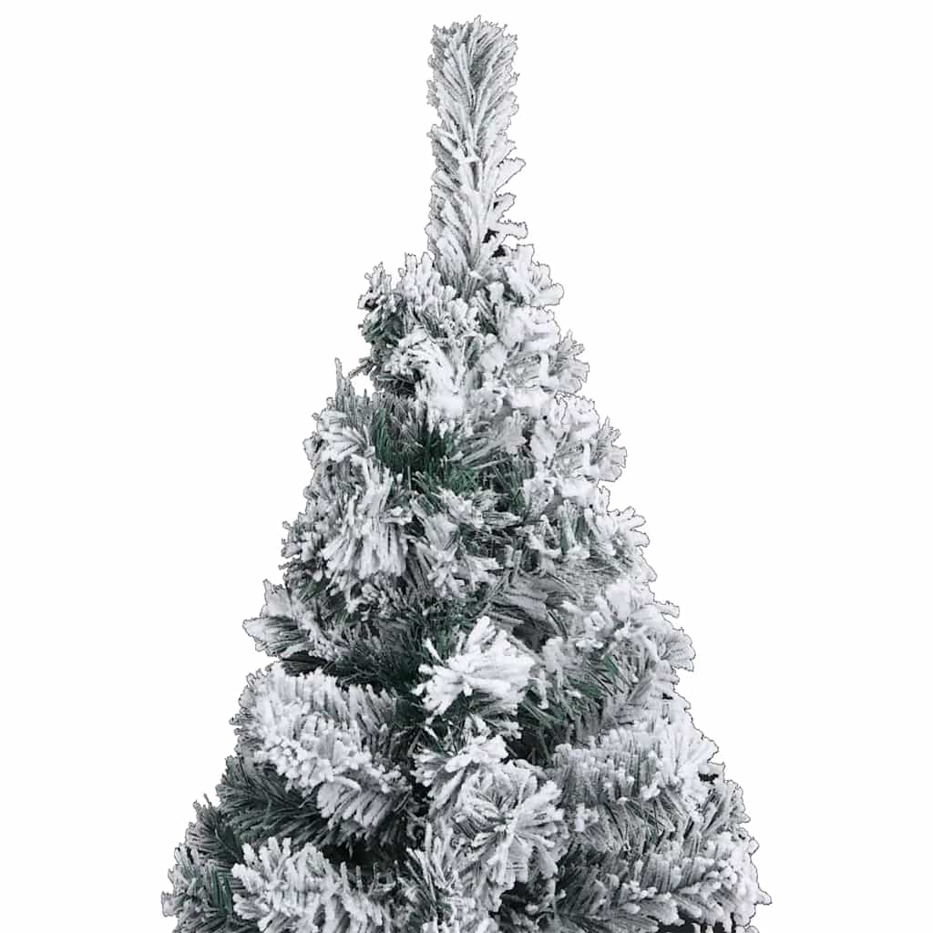 Slim Artificial Pre-Lit Christmas Tree With Ball Set Green