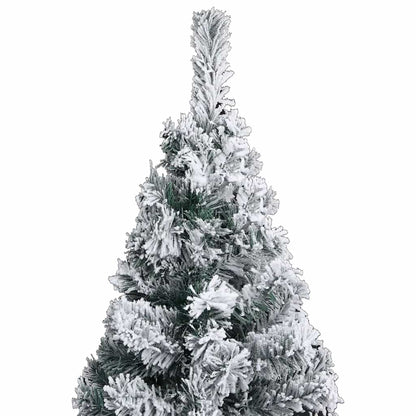 Slim Artificial Pre-Lit Christmas Tree With Ball Set Green