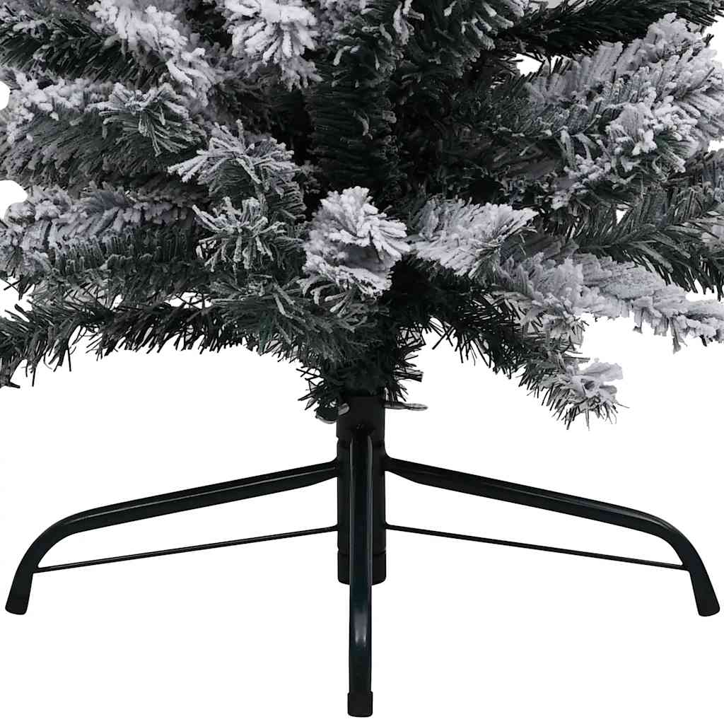 Slim Artificial Pre-Lit Christmas Tree With Ball Set Green