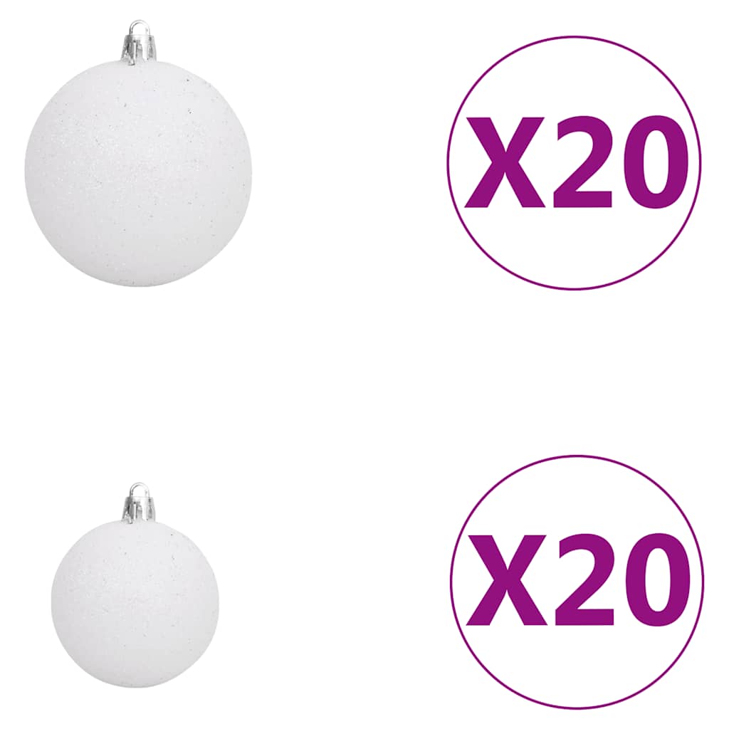 Artificial Pre-Lit Christmas Tree With Ball Set Leds 400 Cm