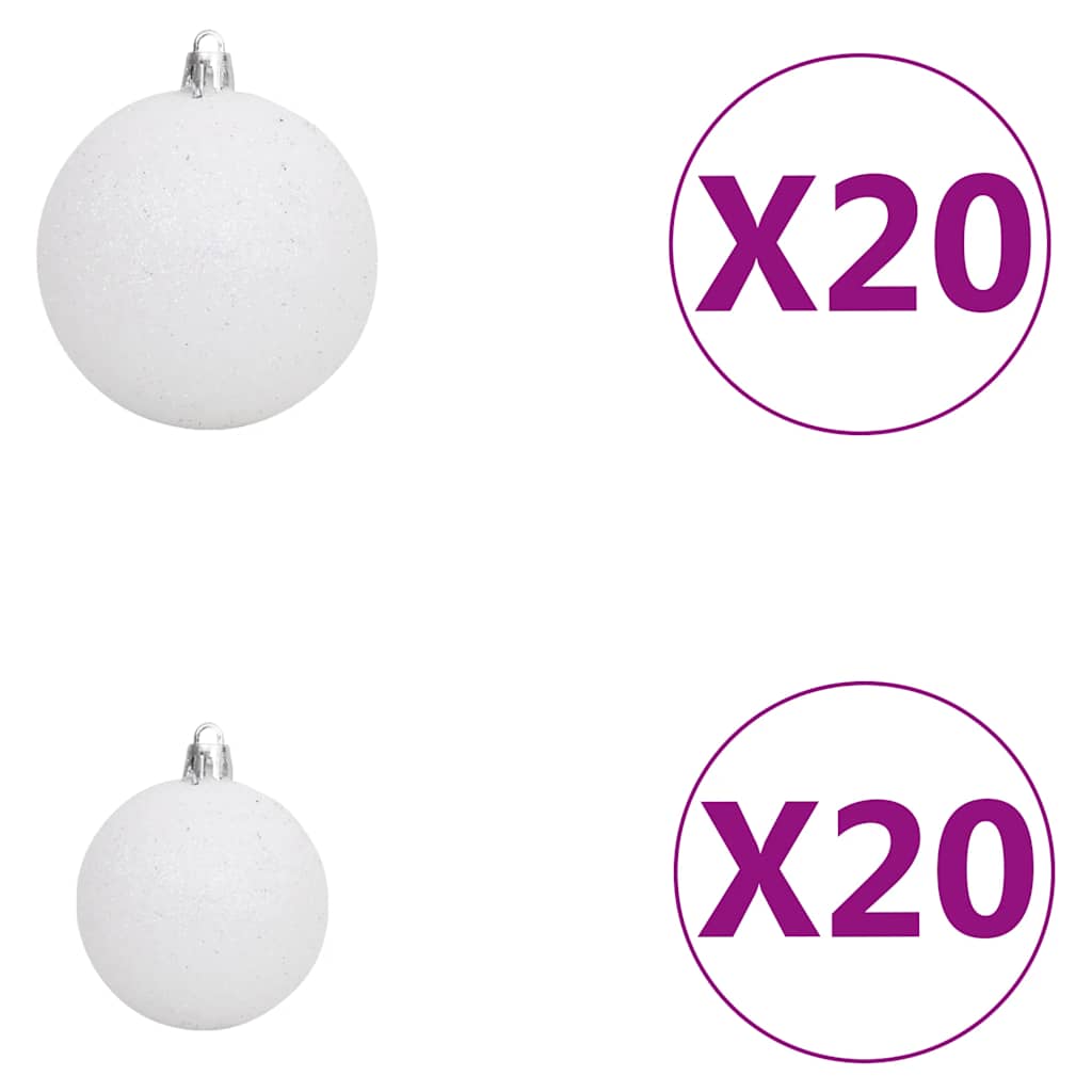 Artificial Pre-Lit Christmas Tree With Ball Set Leds 400 Cm