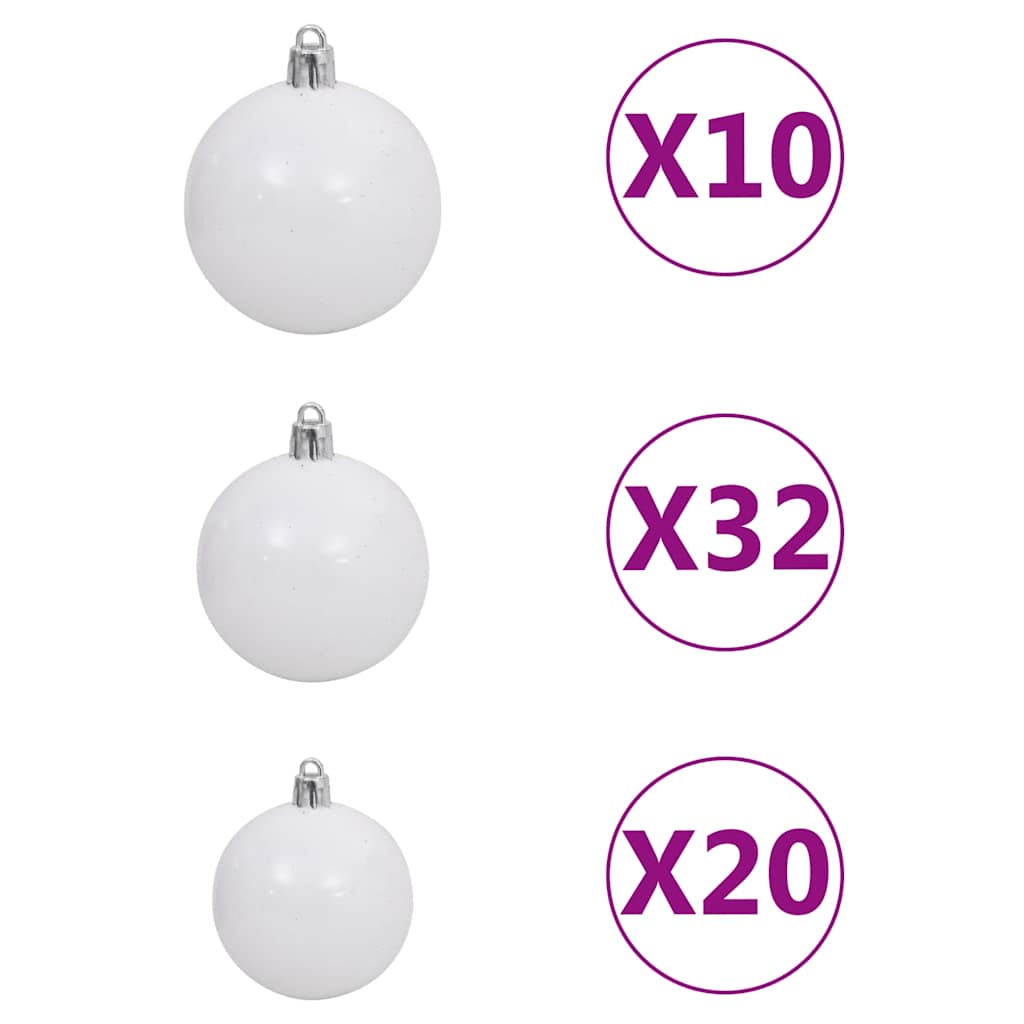 Artificial Pre-Lit Christmas Tree With Ball Set Leds 400 Cm