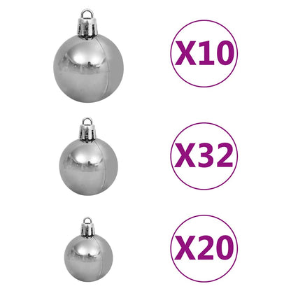 Artificial Pre-Lit Christmas Tree With Ball Set Leds 400 Cm