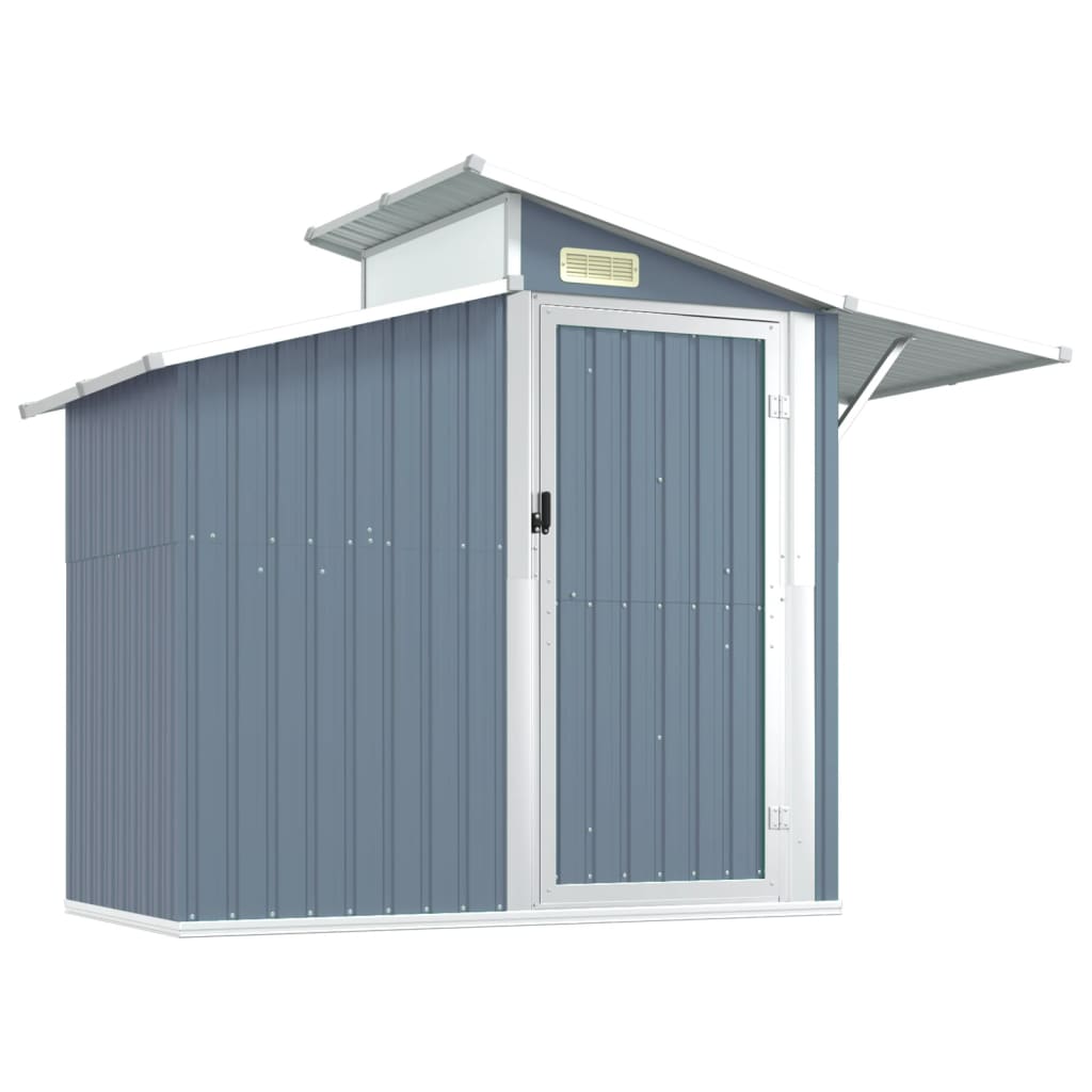 Garden Shed 270X130X208.5 Cm Galvanised Steel