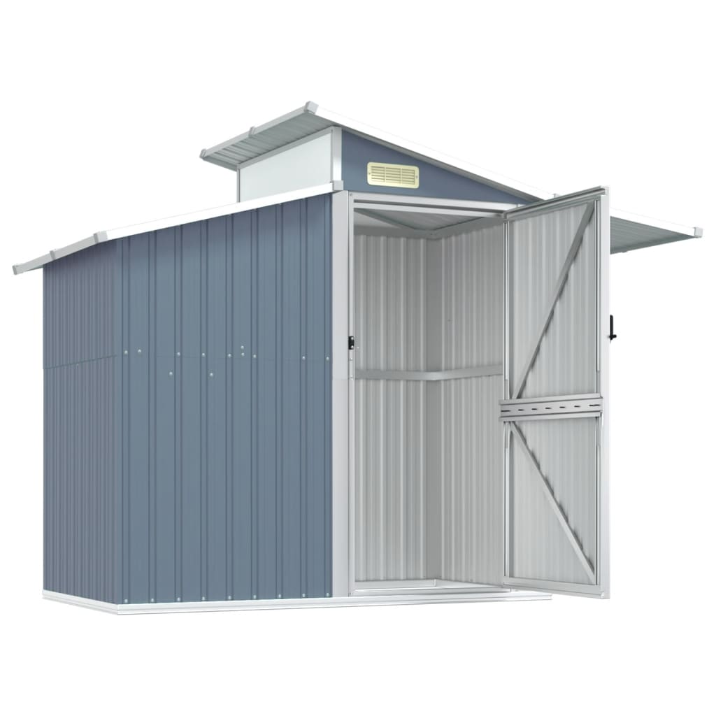 Garden Shed 270X130X208.5 Cm Galvanised Steel