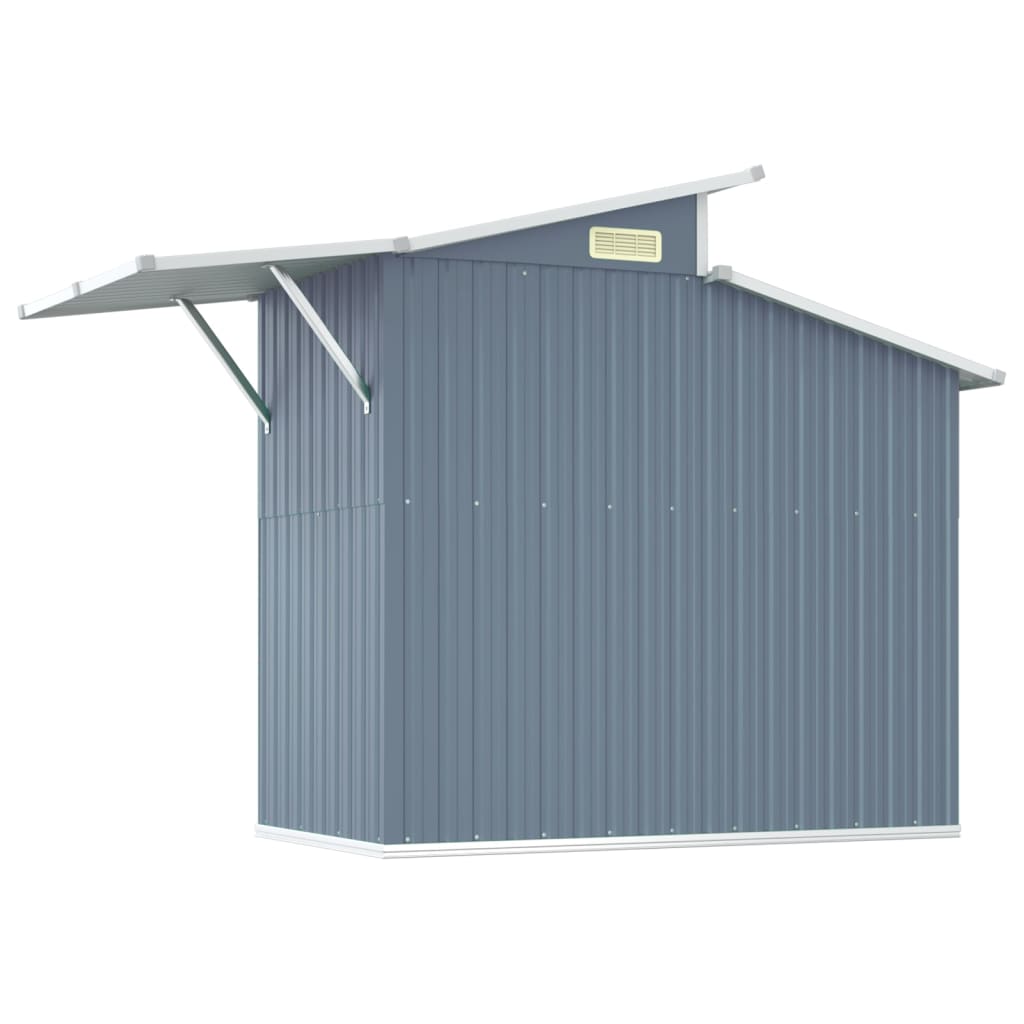 Garden Shed 270X130X208.5 Cm Galvanised Steel