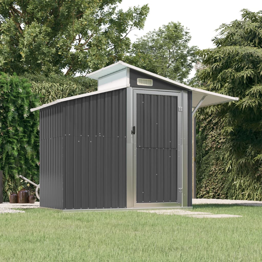 Garden Shed 270X130X208.5 Cm Galvanised Steel