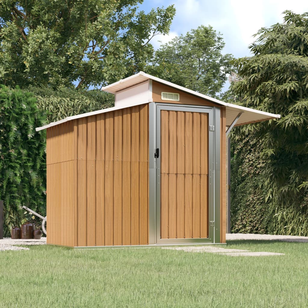 Garden Shed 270X130X208.5 Cm Galvanised Steel