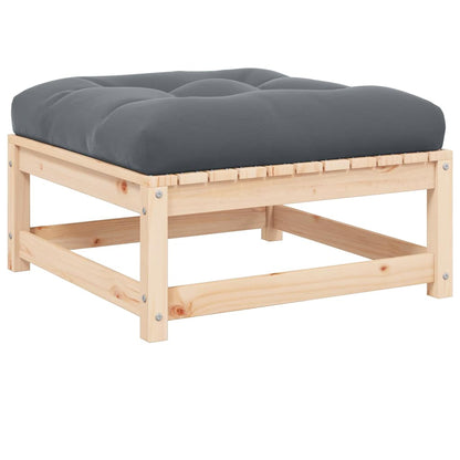 3 Piece Garden Lounge Set With Cushions Solid Pinewood