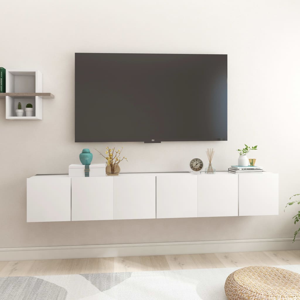 Hanging Tv Cabinets 3 Pcs 60X30X30 Cm
