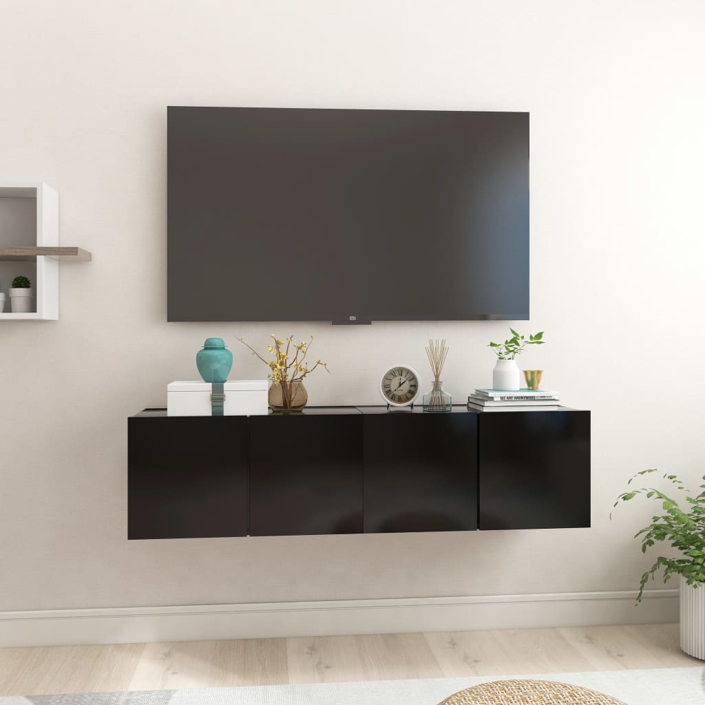 Hanging Tv Cabinets 3 Pcs 60X30X30 Cm