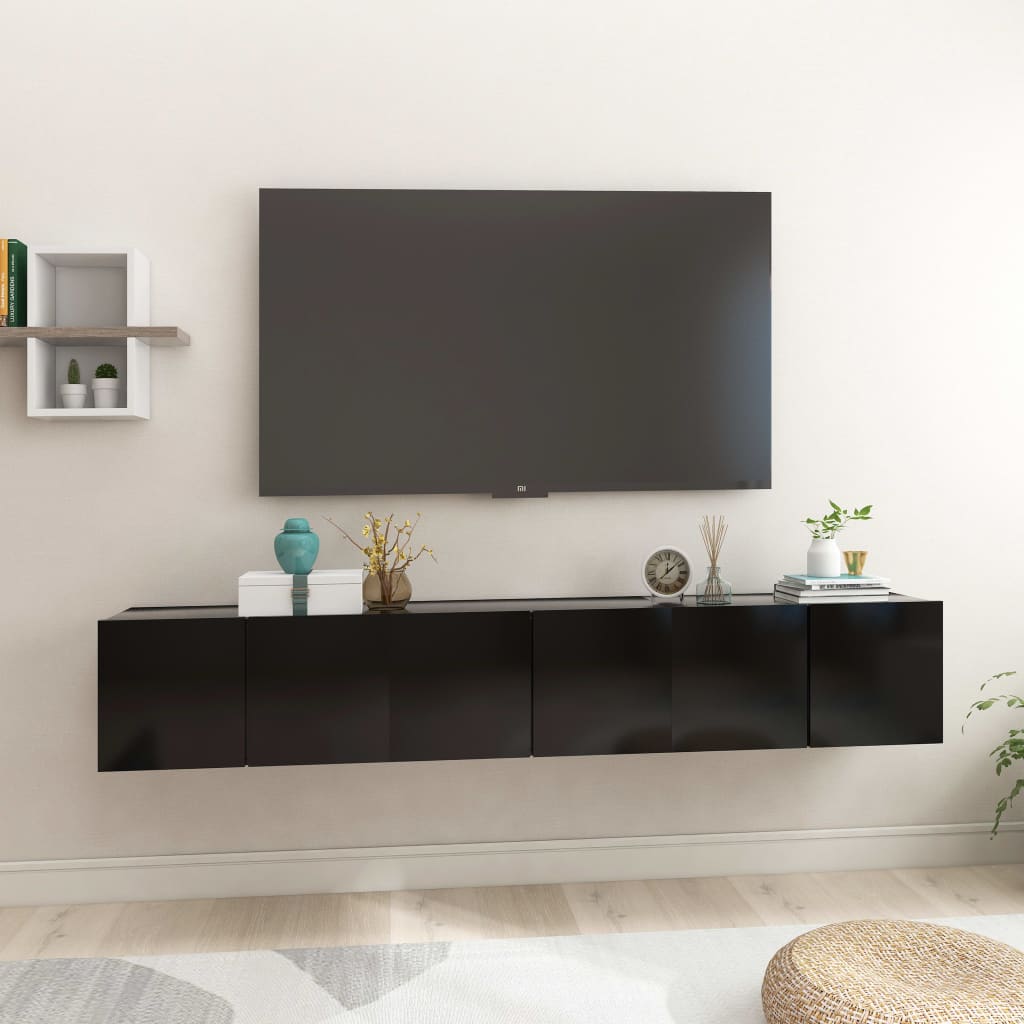 Hanging Tv Cabinets 3 Pcs 60X30X30 Cm
