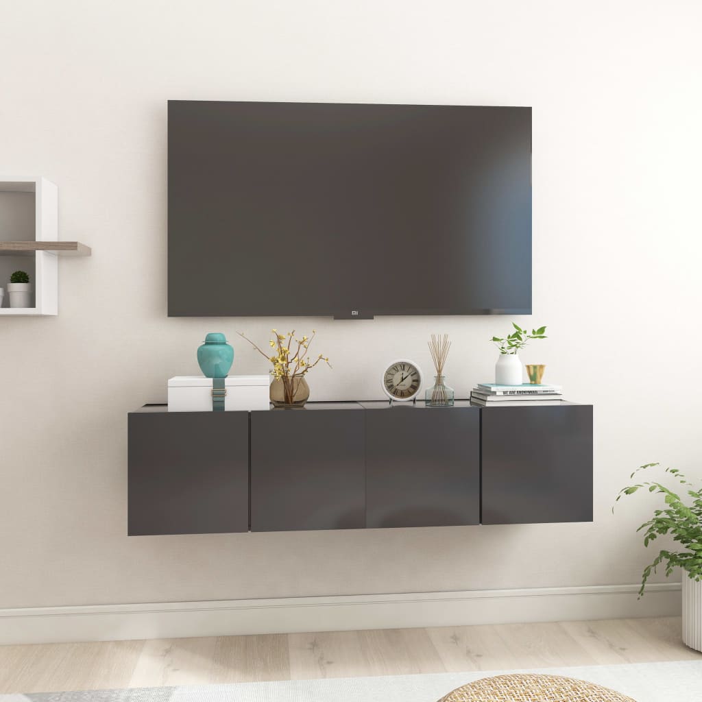 Hanging Tv Cabinets 3 Pcs 60X30X30 Cm