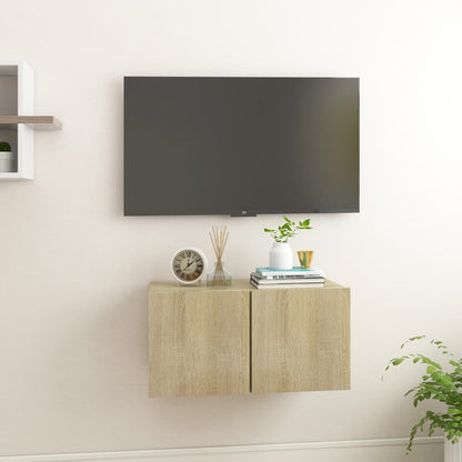 Hanging Tv Cabinets 3 Pcs 60X30X30 Cm
