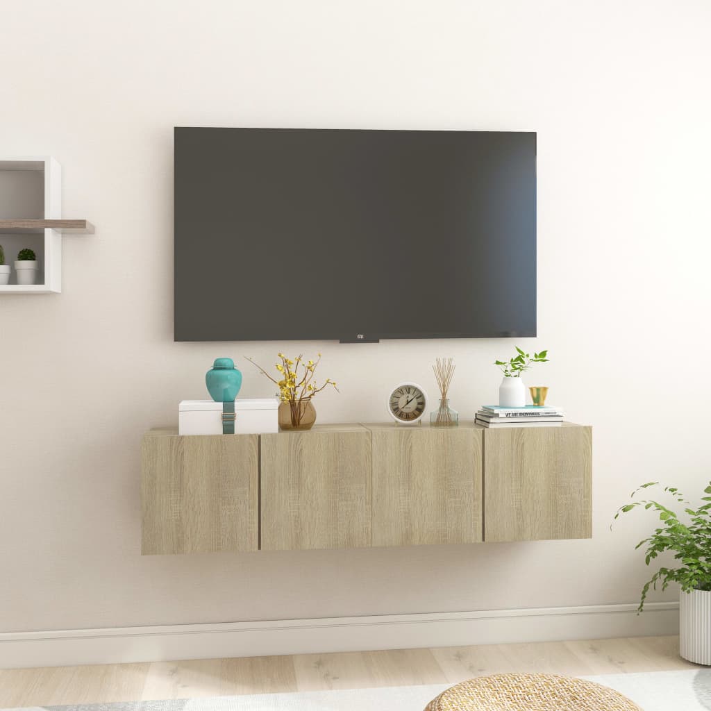 Hanging Tv Cabinets 3 Pcs 60X30X30 Cm