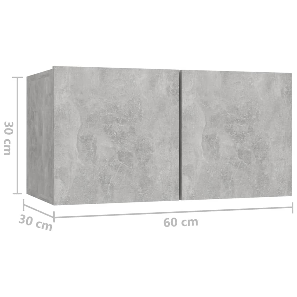 Hanging Tv Cabinets 3 Pcs 60X30X30 Cm