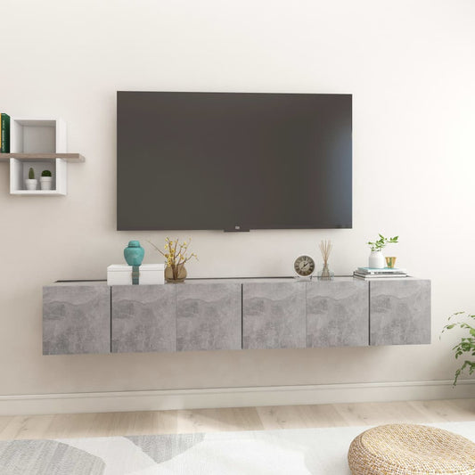 Hanging Tv Cabinets 3 Pcs 60X30X30 Cm