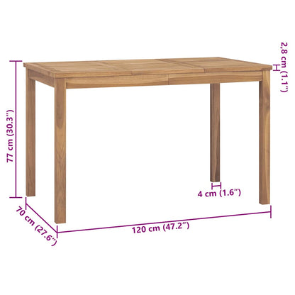 Garden Dining Table Solid Teak Wood