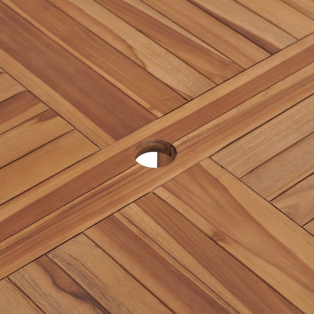 Garden Dining Table Ø110X75 Cm Solid Wood Teak