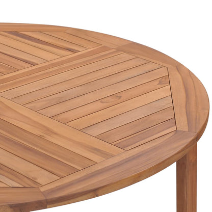 Garden Dining Table Ø110X75 Cm Solid Wood Teak