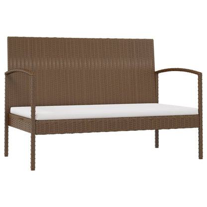 8 Piece Garden Lounge Set With Cushions Poly Rattan