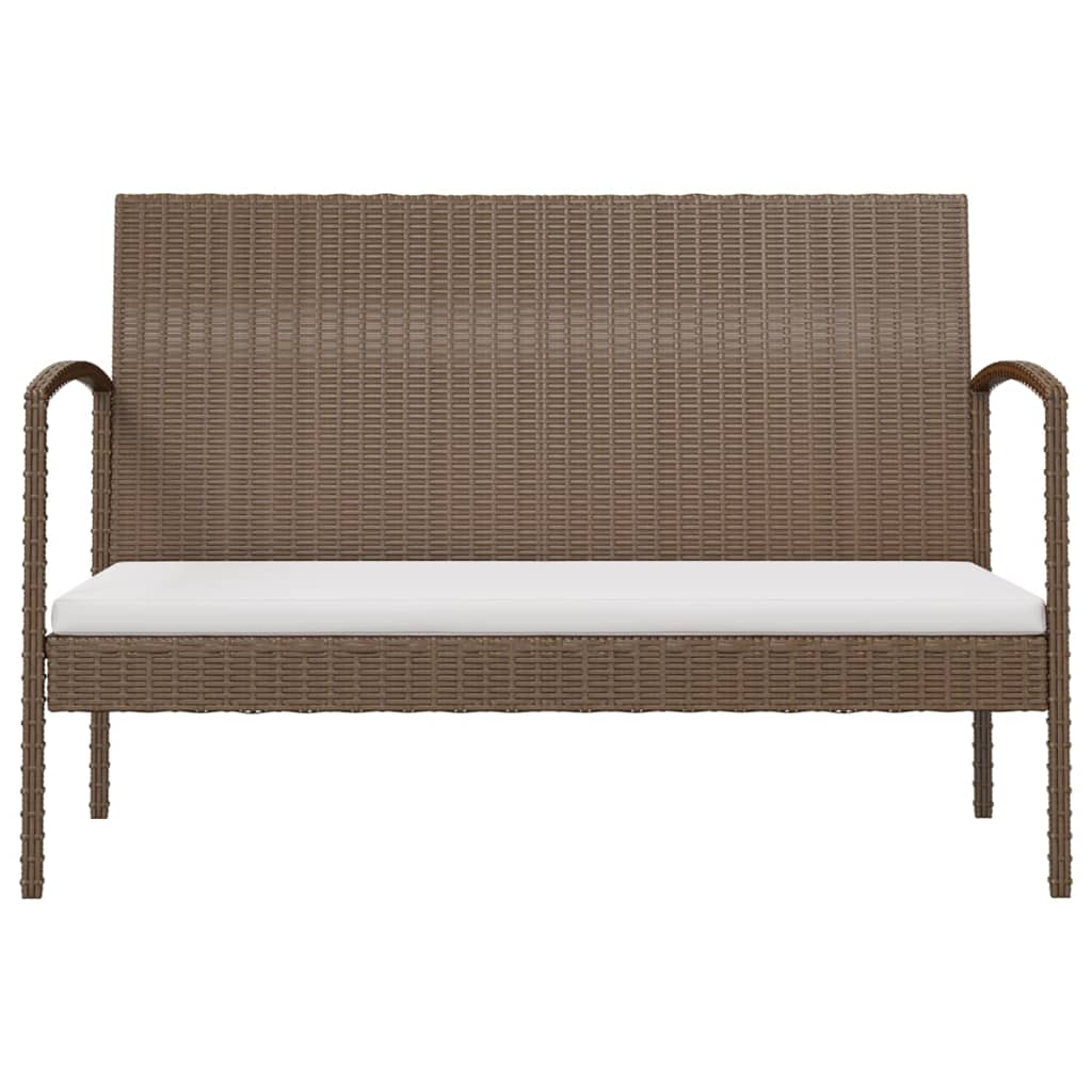 8 Piece Garden Lounge Set With Cushions Poly Rattan