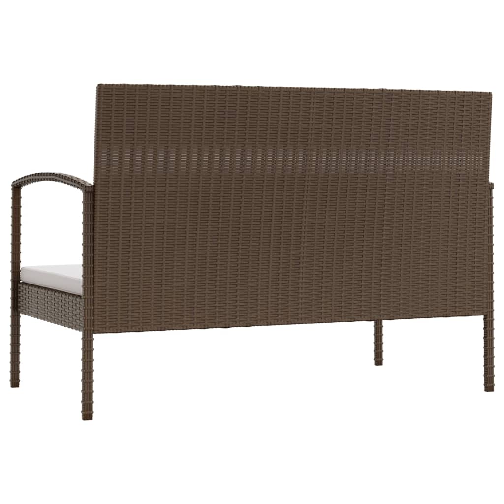 8 Piece Garden Lounge Set With Cushions Poly Rattan
