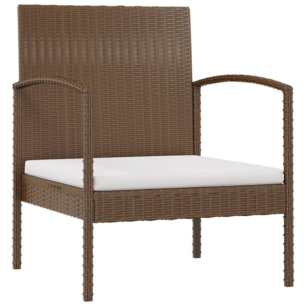 8 Piece Garden Lounge Set With Cushions Poly Rattan