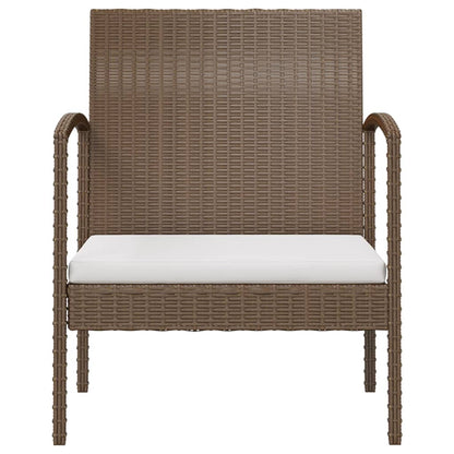 8 Piece Garden Lounge Set With Cushions Poly Rattan