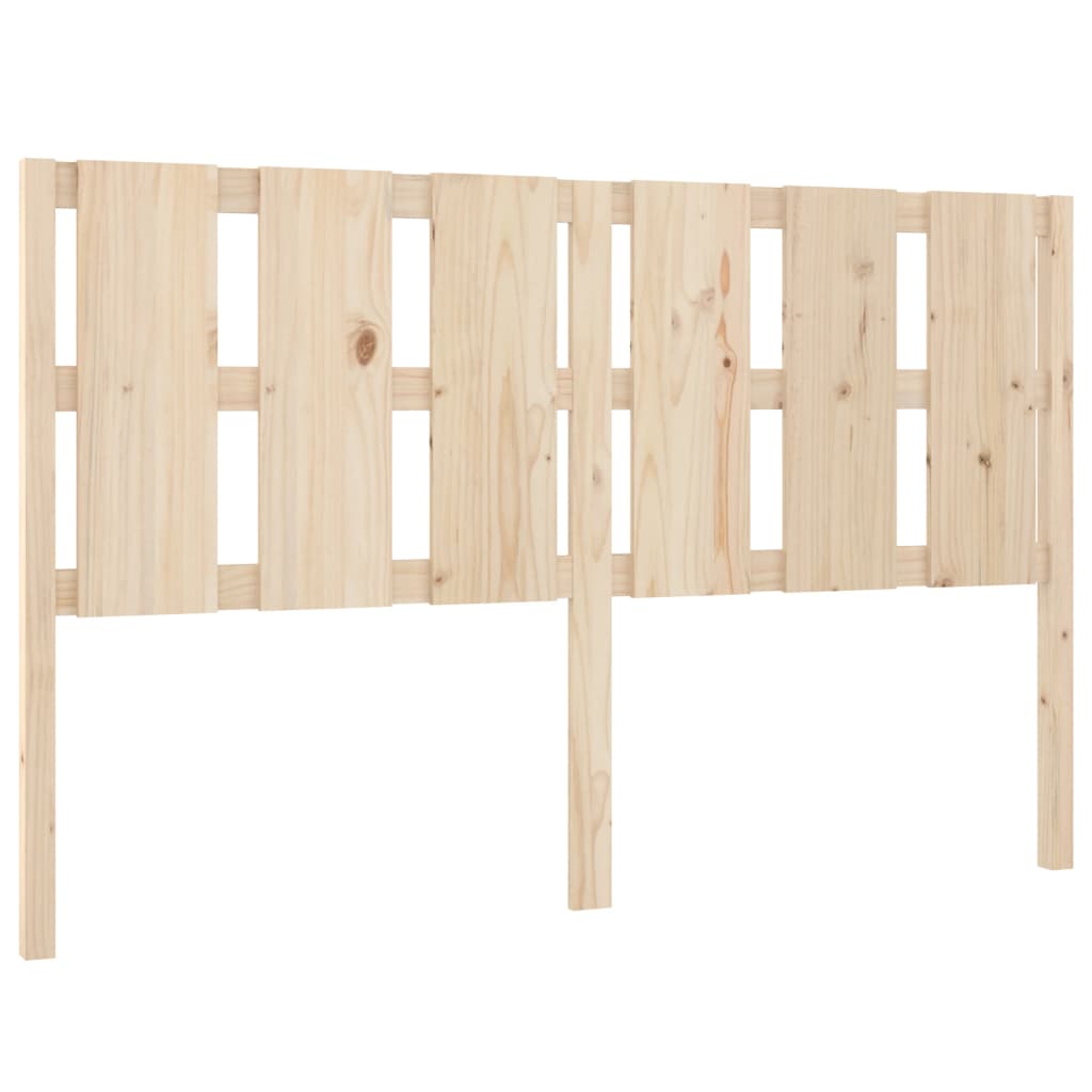 Bed Headboard 155.5 Cm Solid Wood Pine