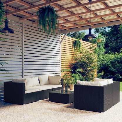 9 Piece Garden Lounge Set With Cushions Poly Rattan Grey