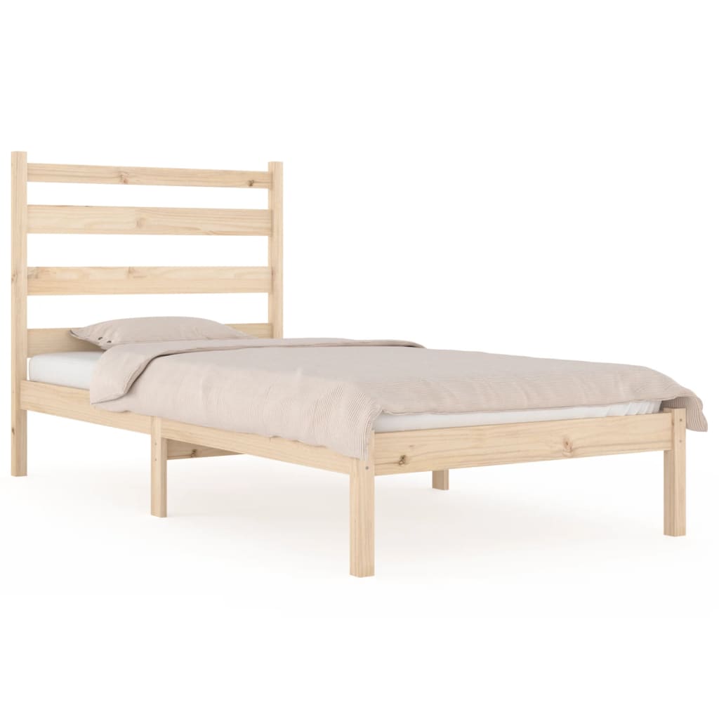 Bed Frame Without Mattress Solid Wood Pine
