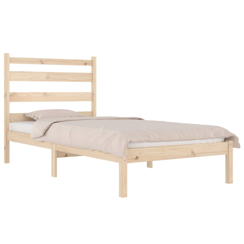 Bed Frame Without Mattress Solid Wood Pine