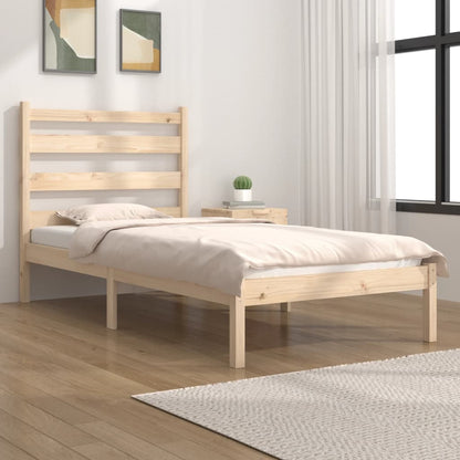 Bed Frame Without Mattress Solid Wood Pine