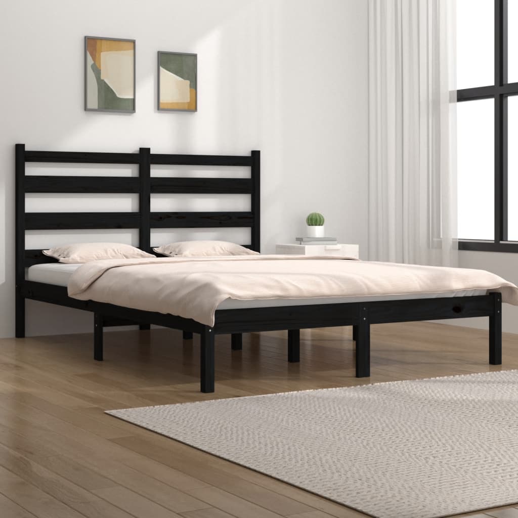 Bed Frame Without Mattress Solid Wood Pine