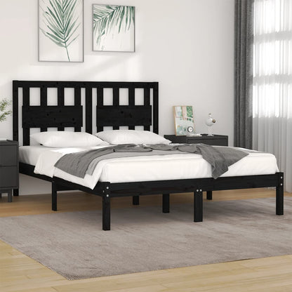 Bed Frame Without Mattress Solid Wood 183X203 Cm King