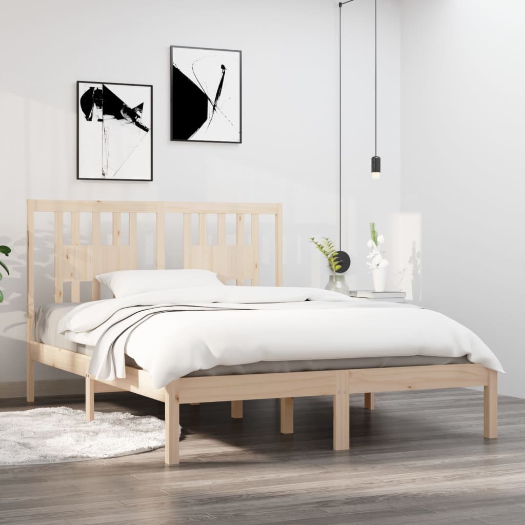 Bed Frame Without Mattress Solid Wood