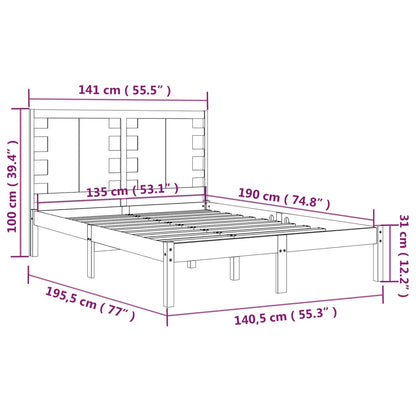 Bed Frame Without Mattress Solid Wood