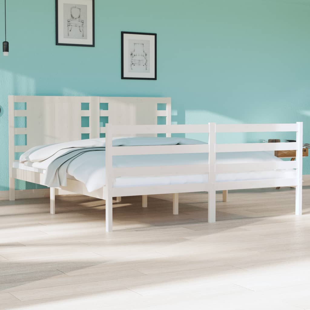 Bed Frame Without Mattress Solid Wood Pine