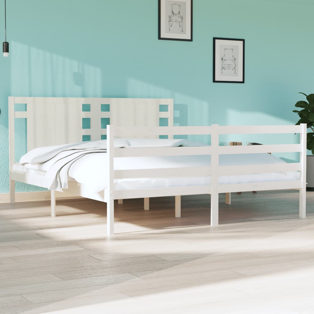 Bed Frame Without Mattress Solid Wood Pine