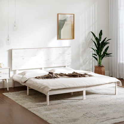 Bed Frame Without Mattress 183X203 Cm King Solid Wood