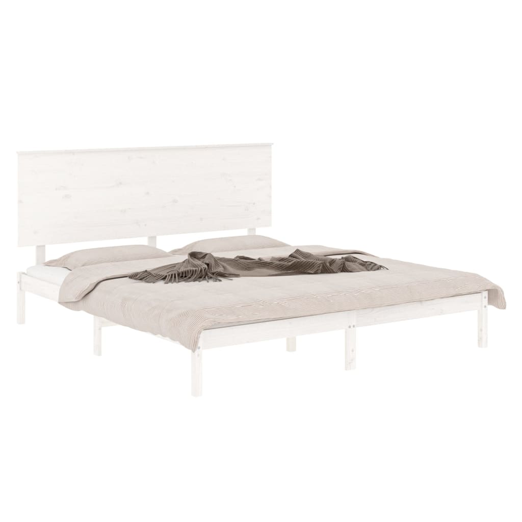 Bed Frame Without Mattress 183X203 Cm King Solid Wood