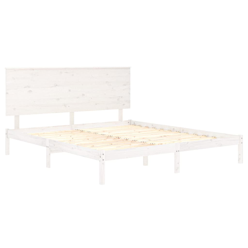 Bed Frame Without Mattress 183X203 Cm King Solid Wood